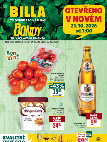 BILLA leták - Mladá Bolesalv, Tř. Václava Klementa