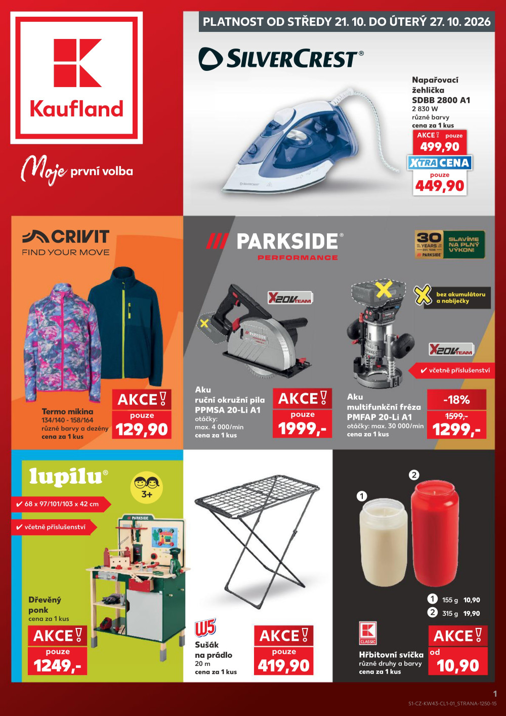 Leták Kaufland leták - Spotřební zboží - strana 1