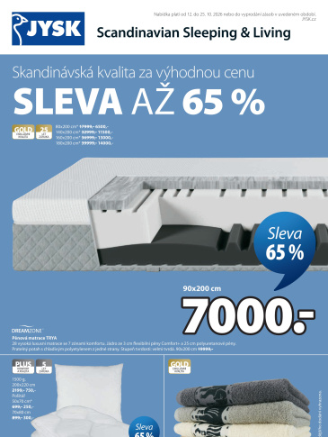 Jysk leták - Sleva až 60 %