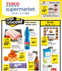 Akční leták Tesco supermarket 