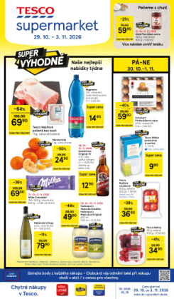 Tesco supermarket leták