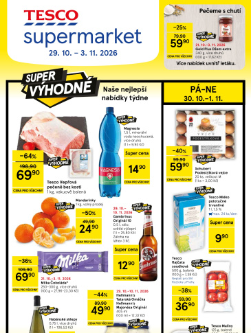 Tesco supermarket leták