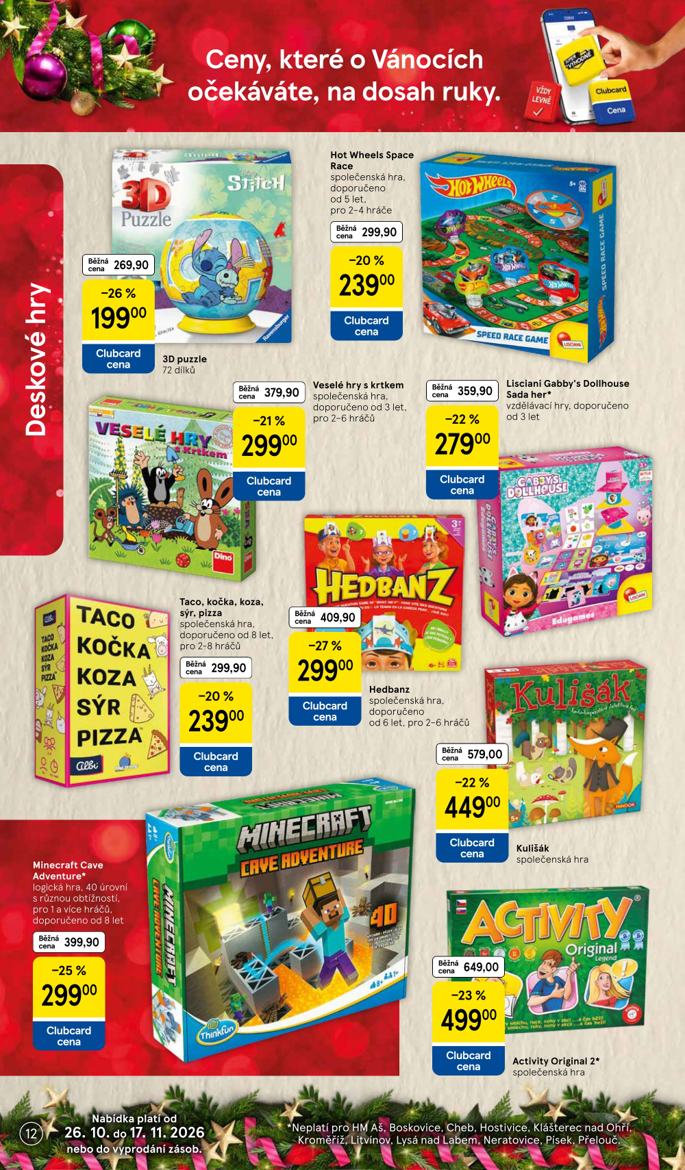 Leták Tesco leták - Vánoční katalog hraček - strana 12