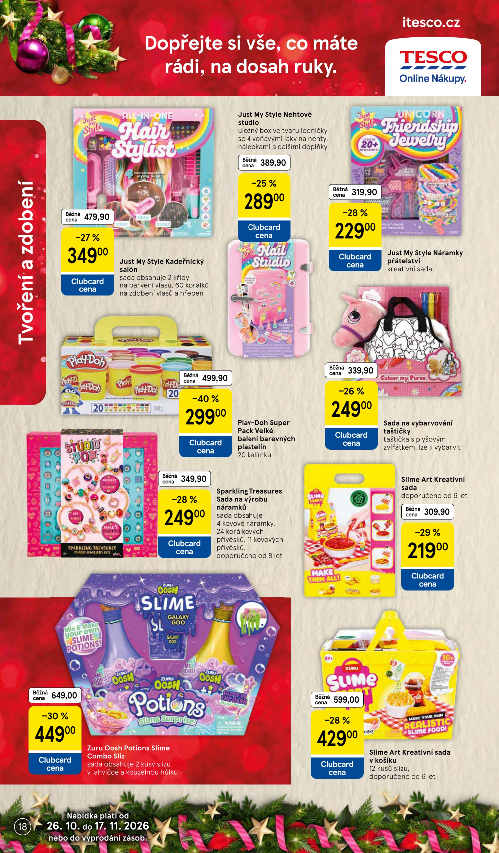 Leták Tesco leták - Vánoční katalog hraček - strana 18