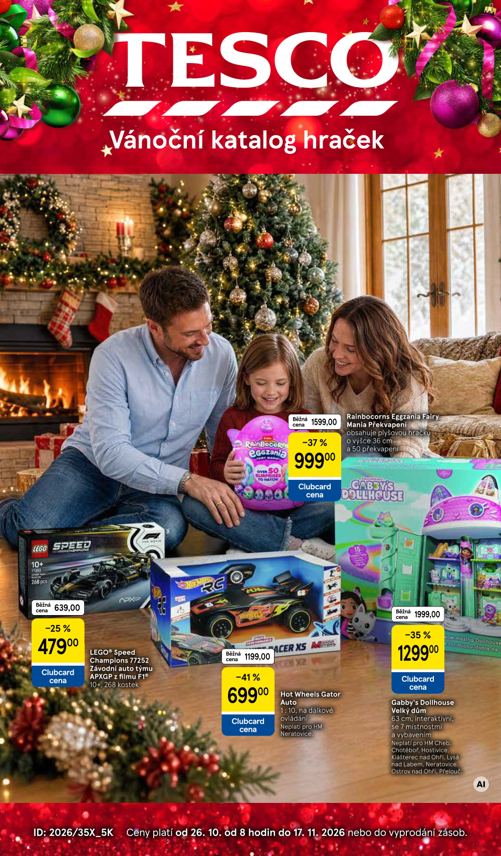Leták Tesco leták - Vánoční katalog hraček - strana 1