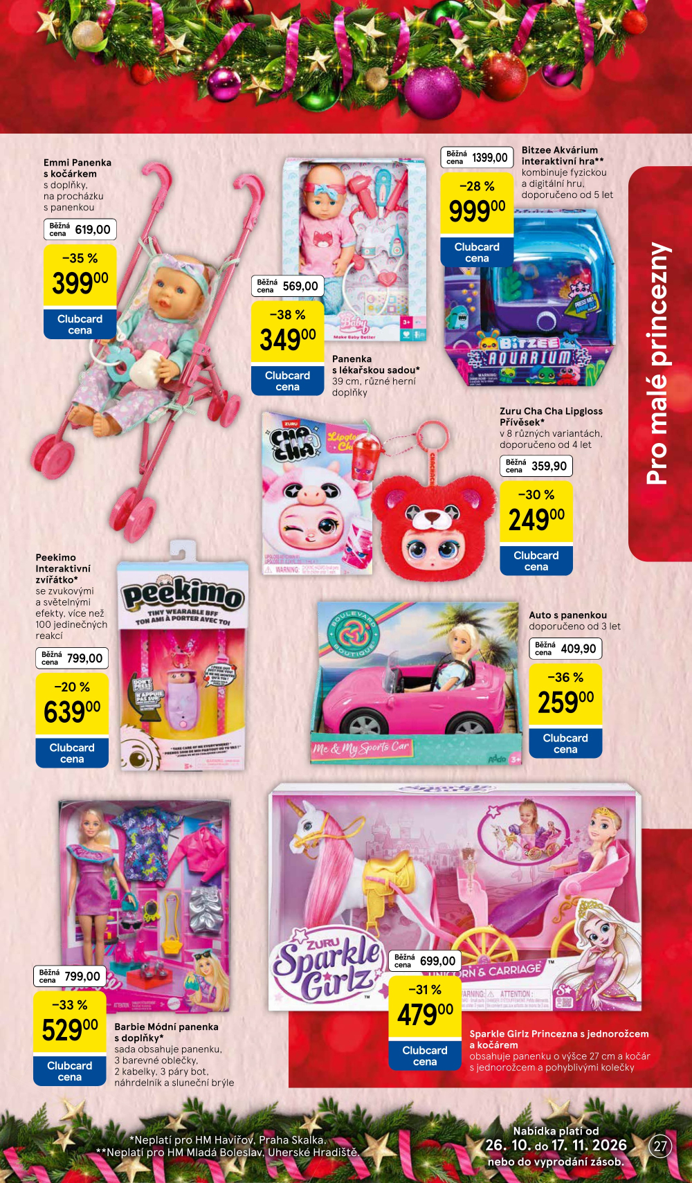 Leták Tesco leták - Vánoční katalog hraček - strana 27