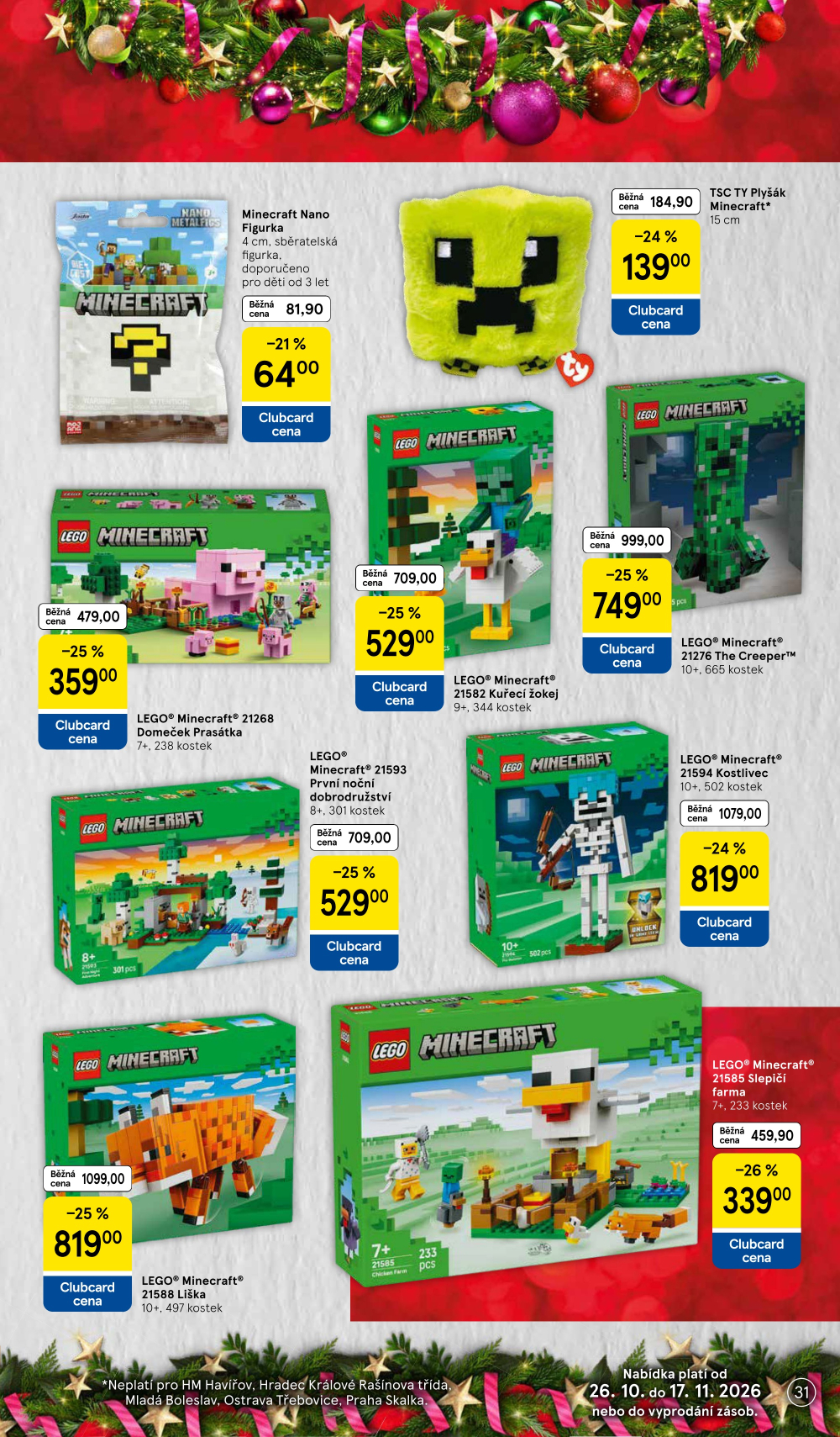 Leták Tesco leták - Vánoční katalog hraček - strana 31