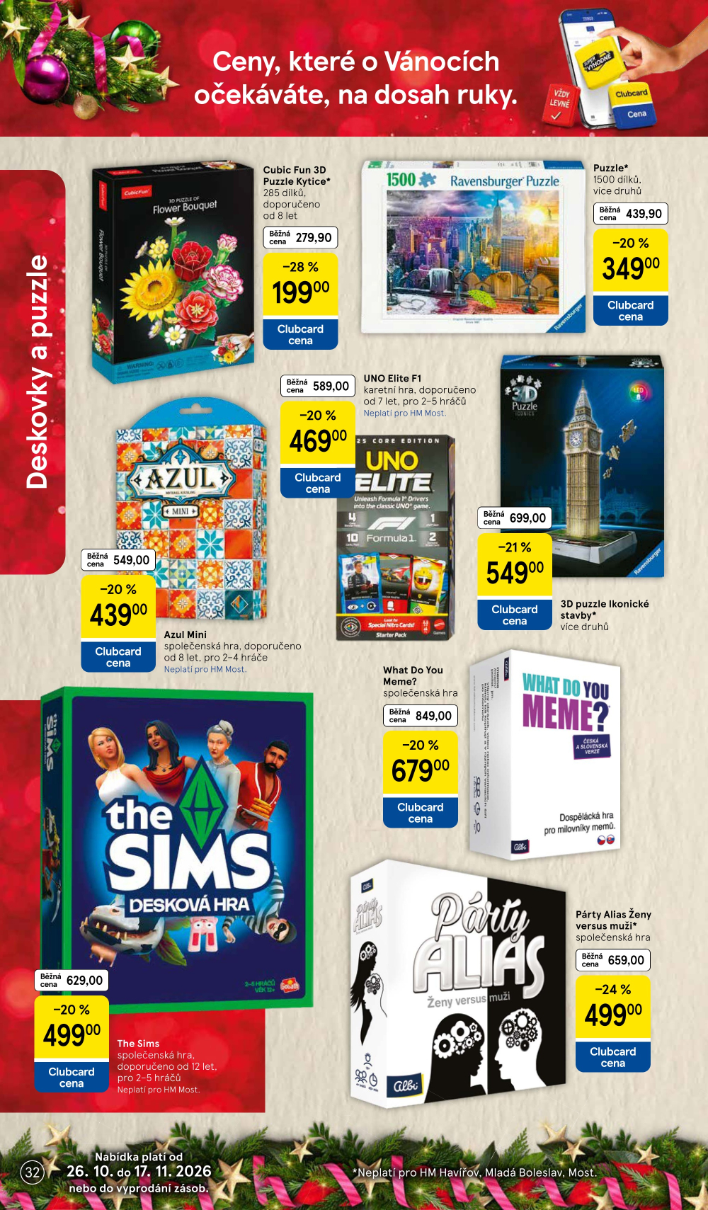 Leták Tesco leták - Vánoční katalog hraček - strana 32
