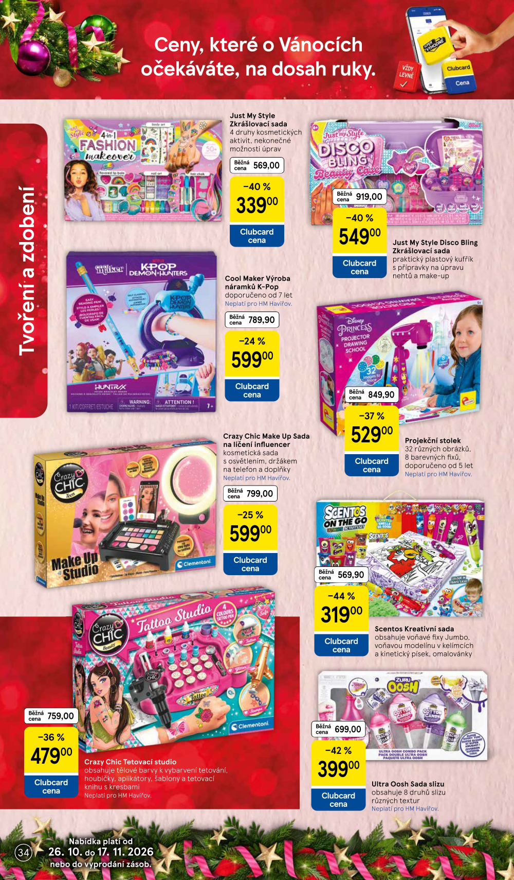 Leták Tesco leták - Vánoční katalog hraček - strana 34
