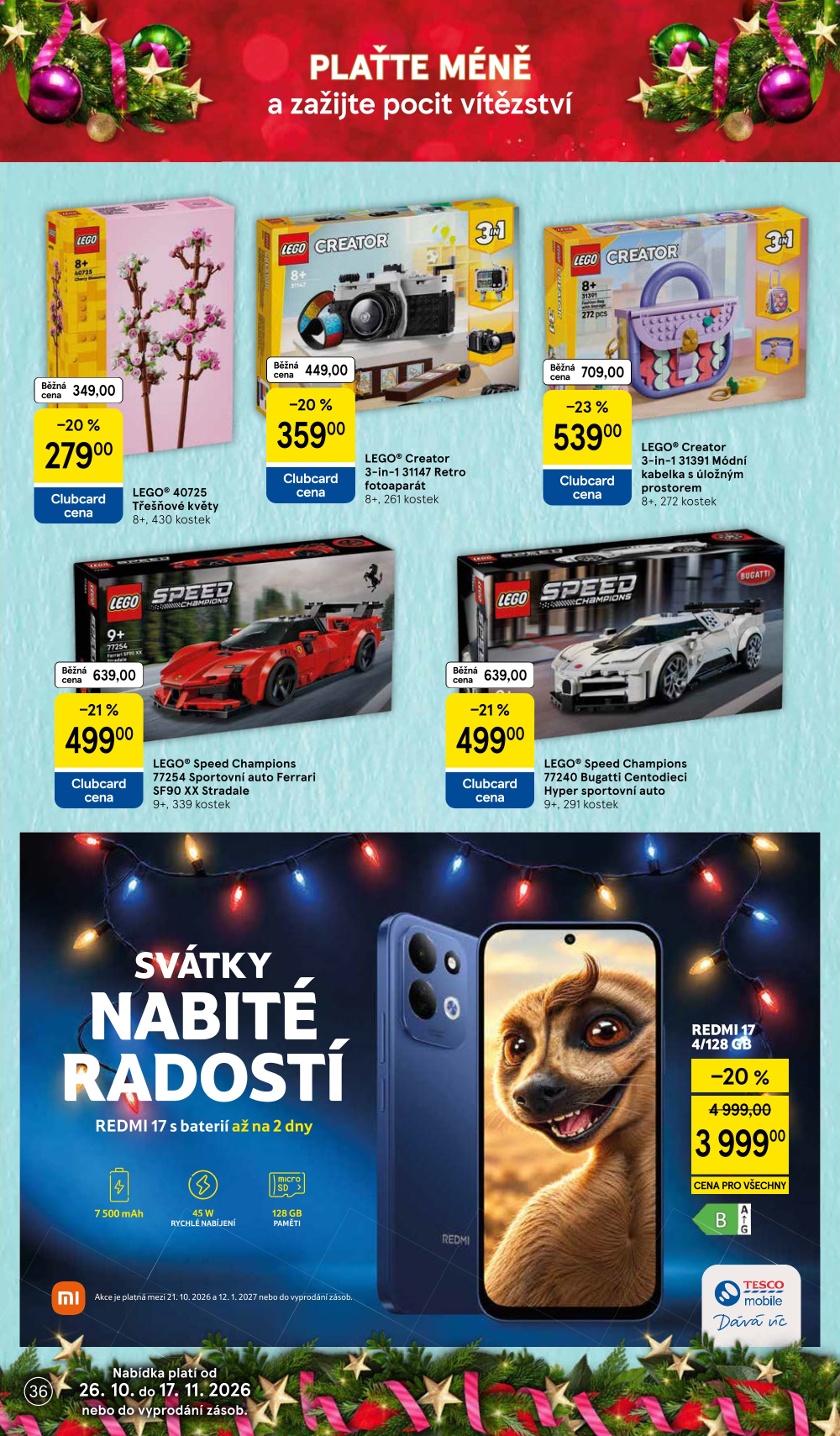 Leták Tesco leták - Vánoční katalog hraček - strana 36