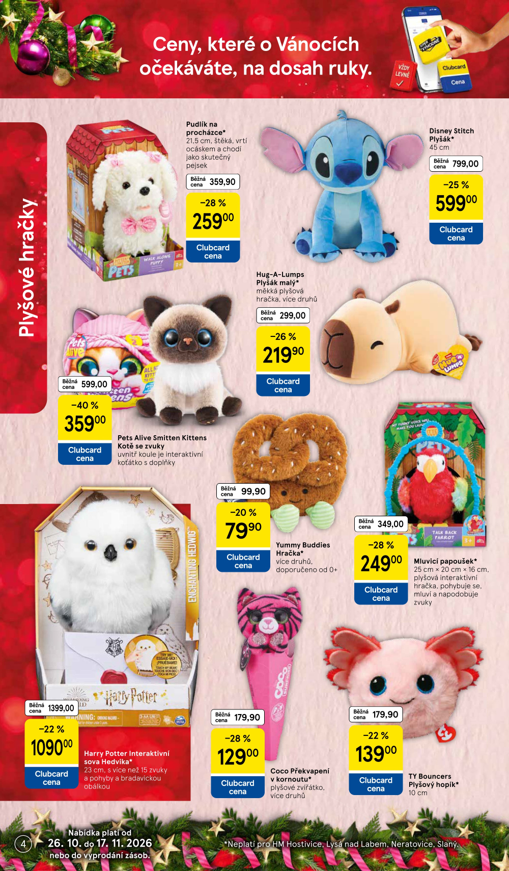 Leták Tesco leták - Vánoční katalog hraček - strana 4