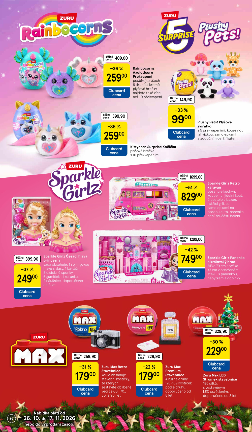 Leták Tesco leták - Vánoční katalog hraček - strana 6