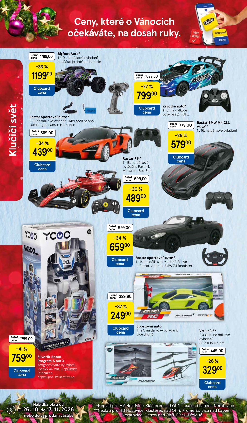 Leták Tesco leták - Vánoční katalog hraček - strana 8