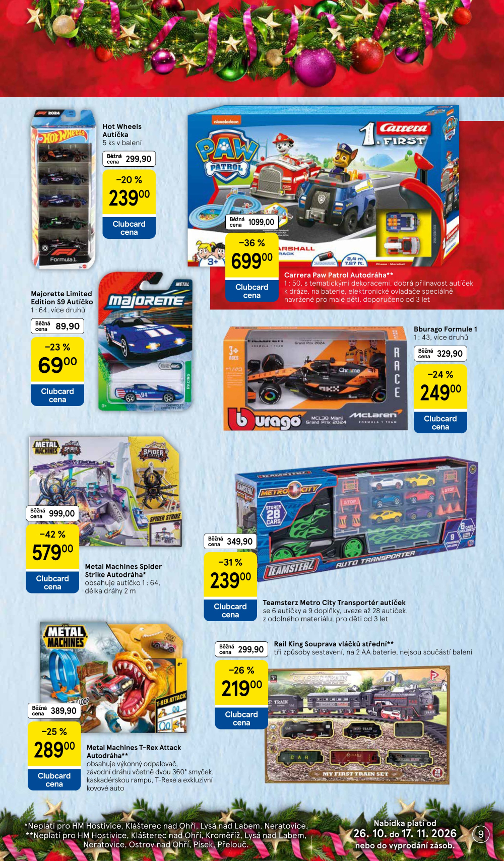 Leták Tesco leták - Vánoční katalog hraček - strana 9