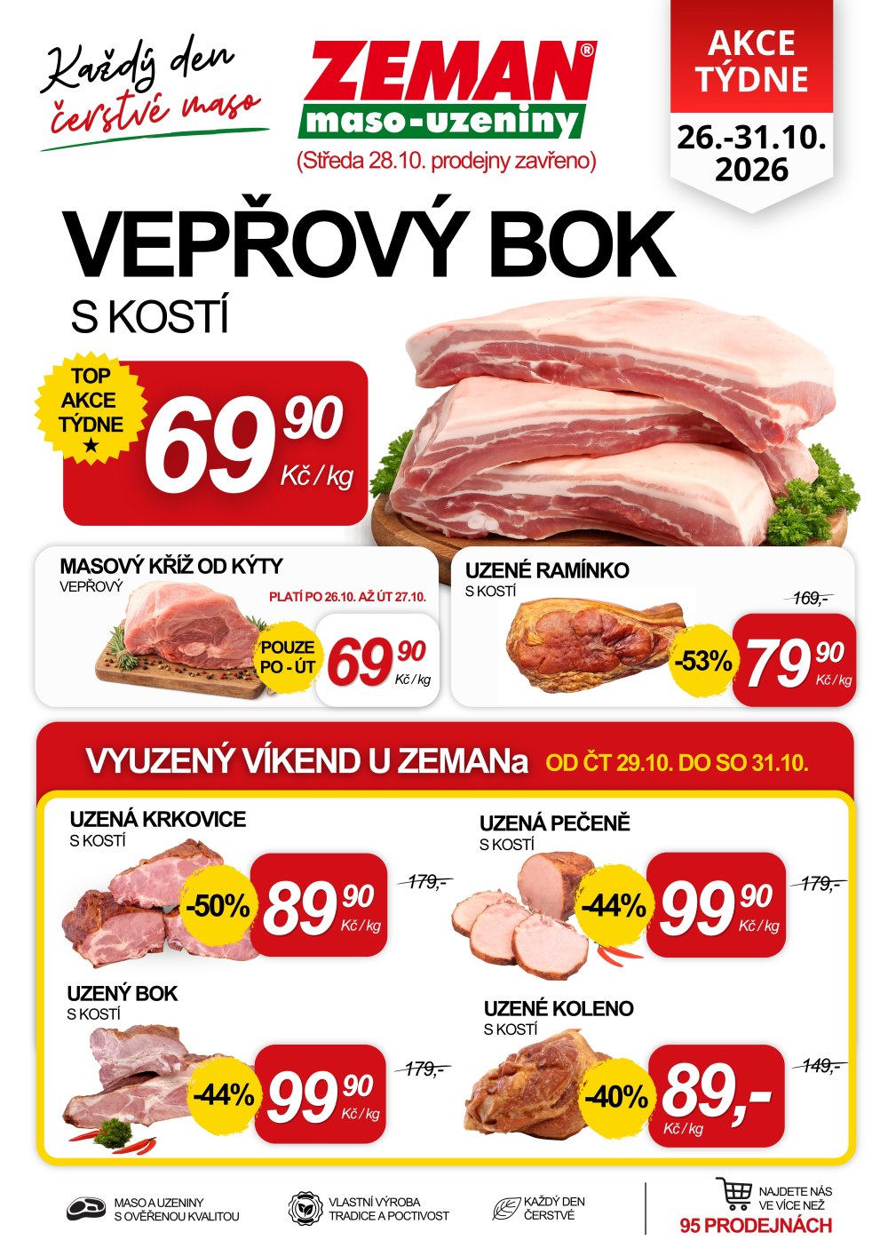 Leták ZEMAN maso - uzeniny leták - strana 1