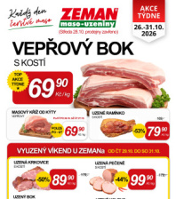 ZEMAN maso - uzeniny leták