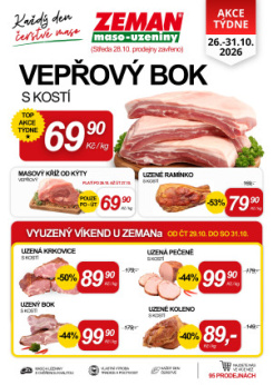 ZEMAN maso - uzeniny leták
