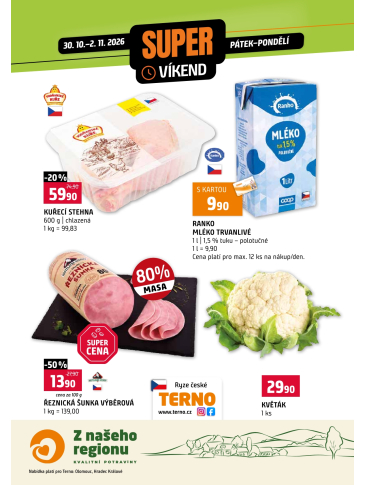 Terno leták - Víkendovka Olomouc, Hradec Králové