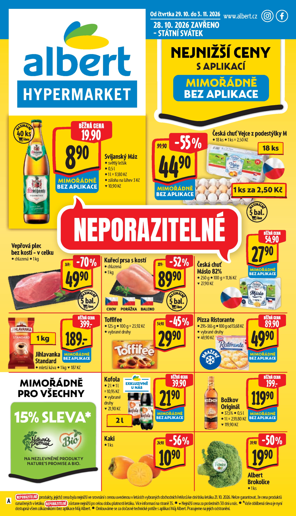 Leták Albert Hypermarket leták - strana 1