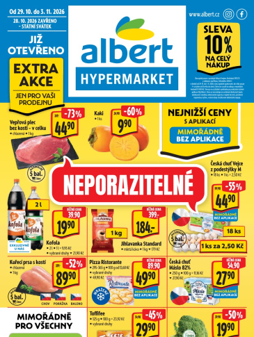 Albert Hypermarket leták - Jablonec nad Nisou, OC Rýnovka