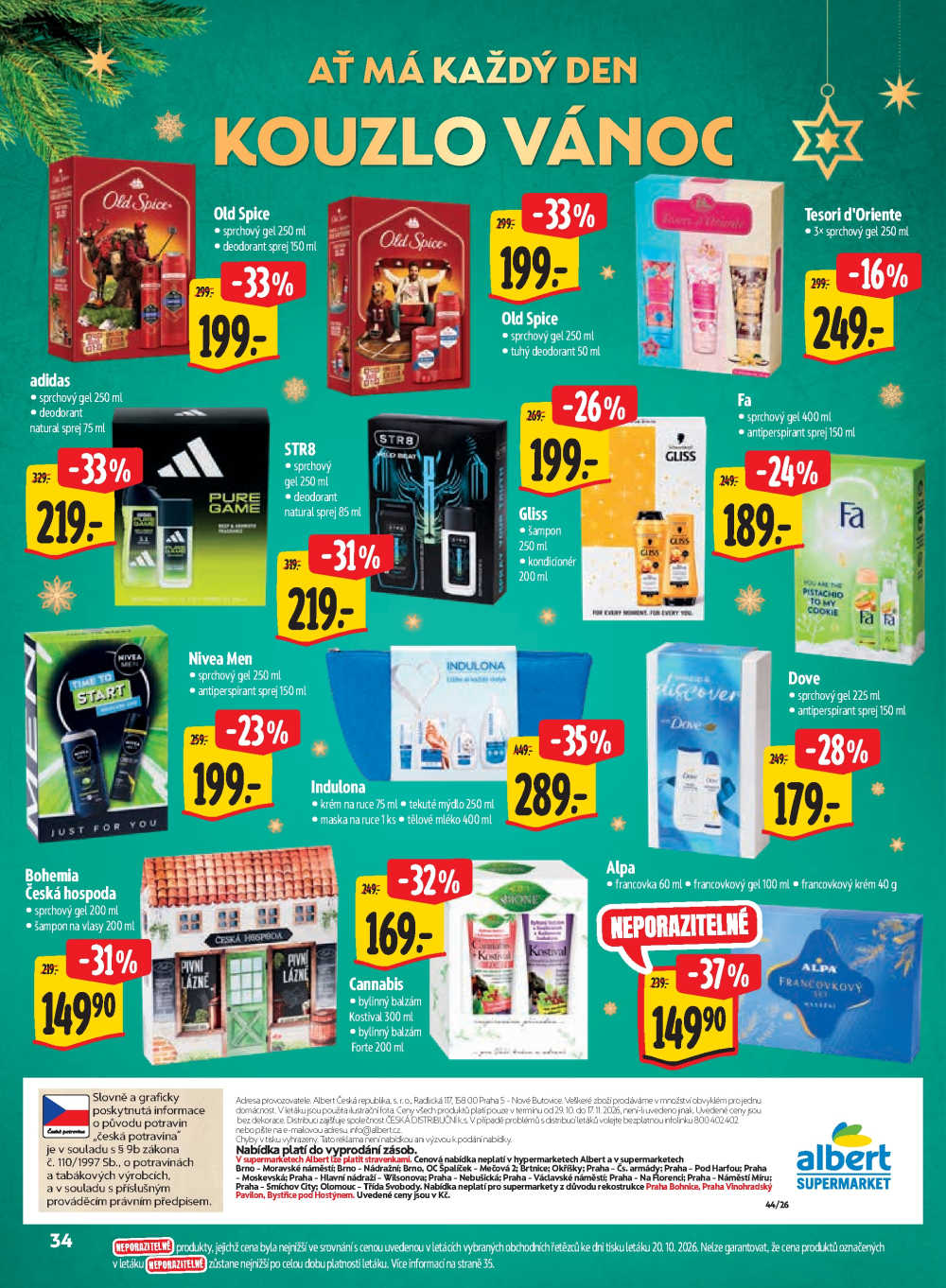 Leták Albert Supermarket - Kouzlo Vánoc - strana 34