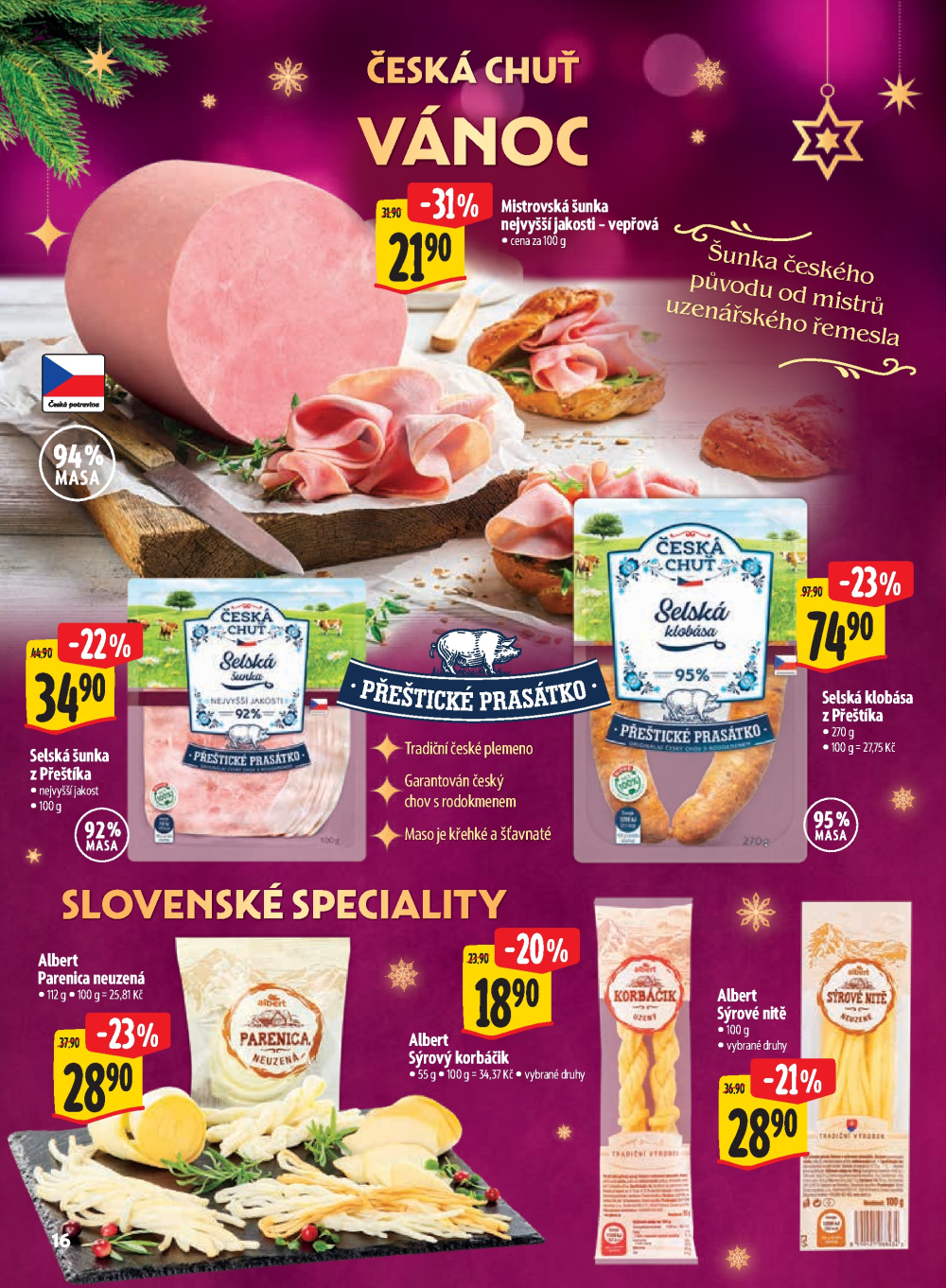 Leták Albert Hypermarket - Kouzlo Vánoc - strana 16