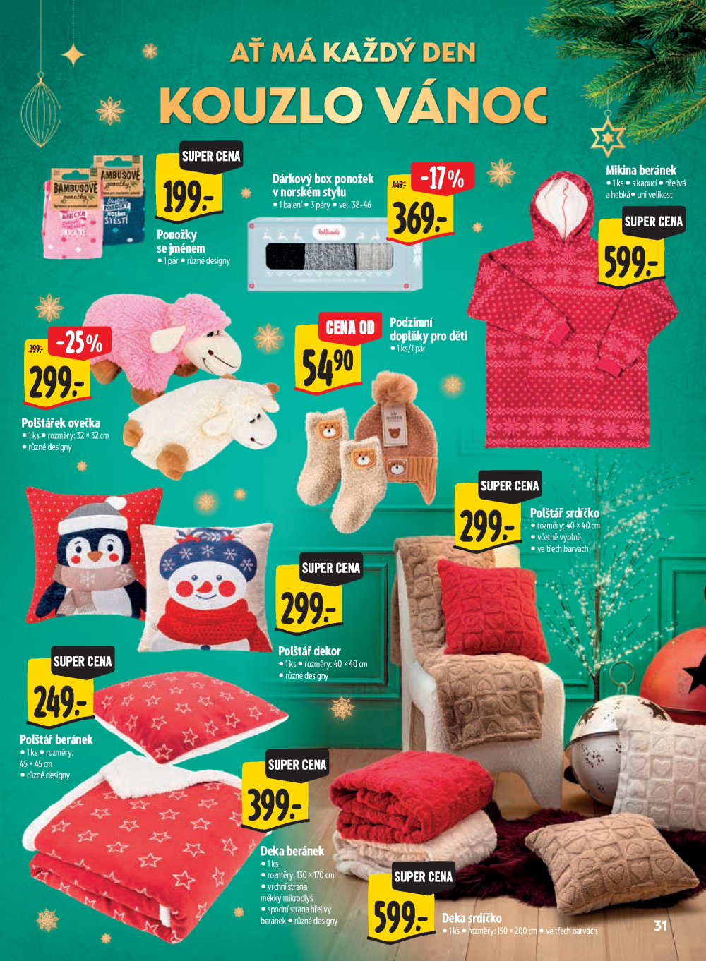 Leták Albert Hypermarket - Kouzlo Vánoc - strana 31