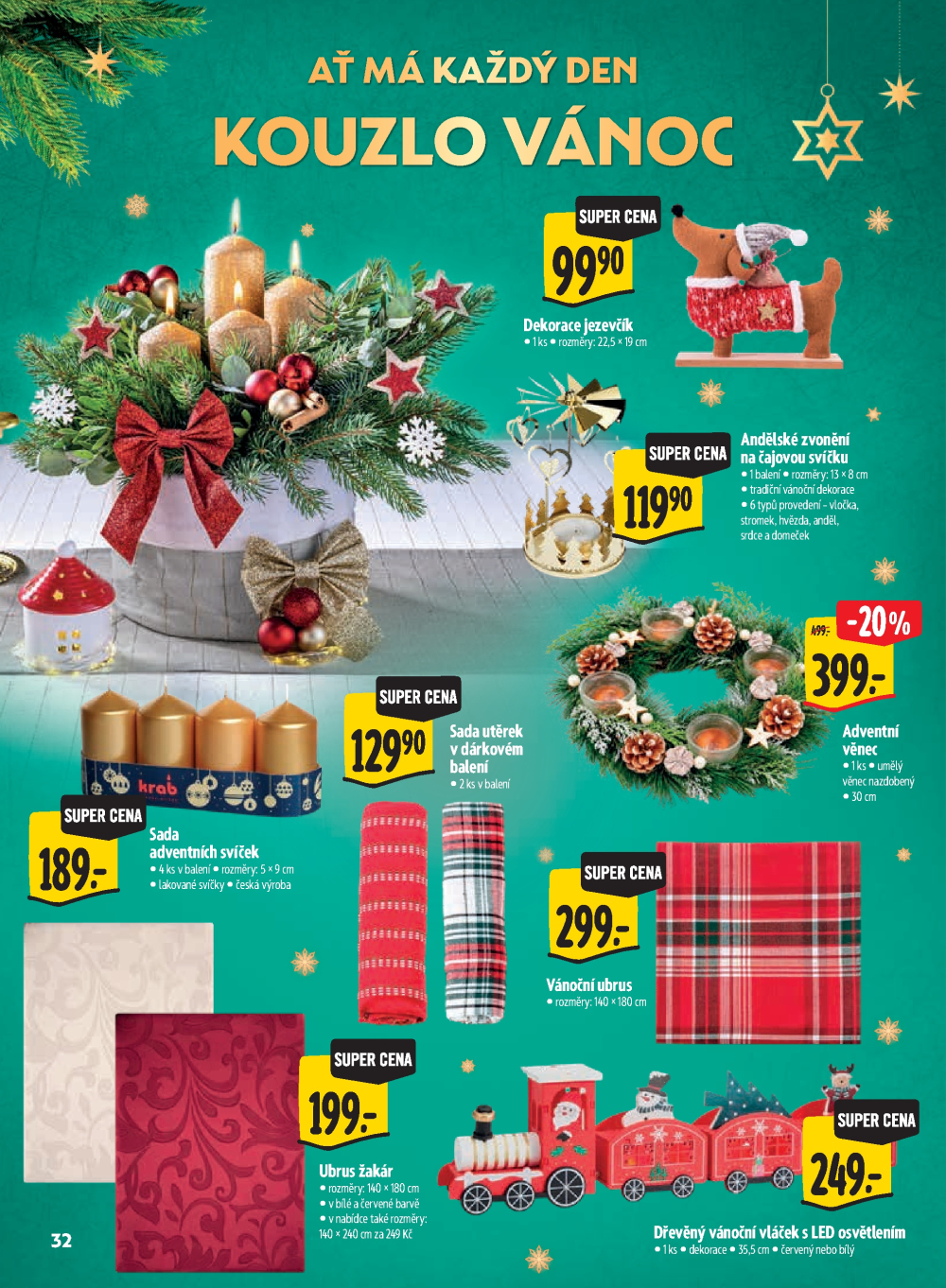 Leták Albert Hypermarket - Kouzlo Vánoc - strana 32
