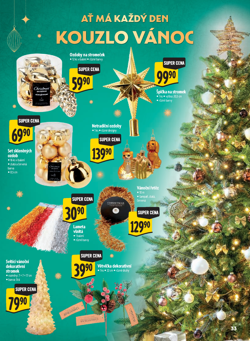 Leták Albert Hypermarket - Kouzlo Vánoc - strana 33