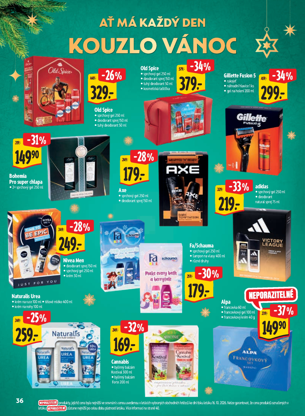 Leták Albert Hypermarket - Kouzlo Vánoc - strana 36