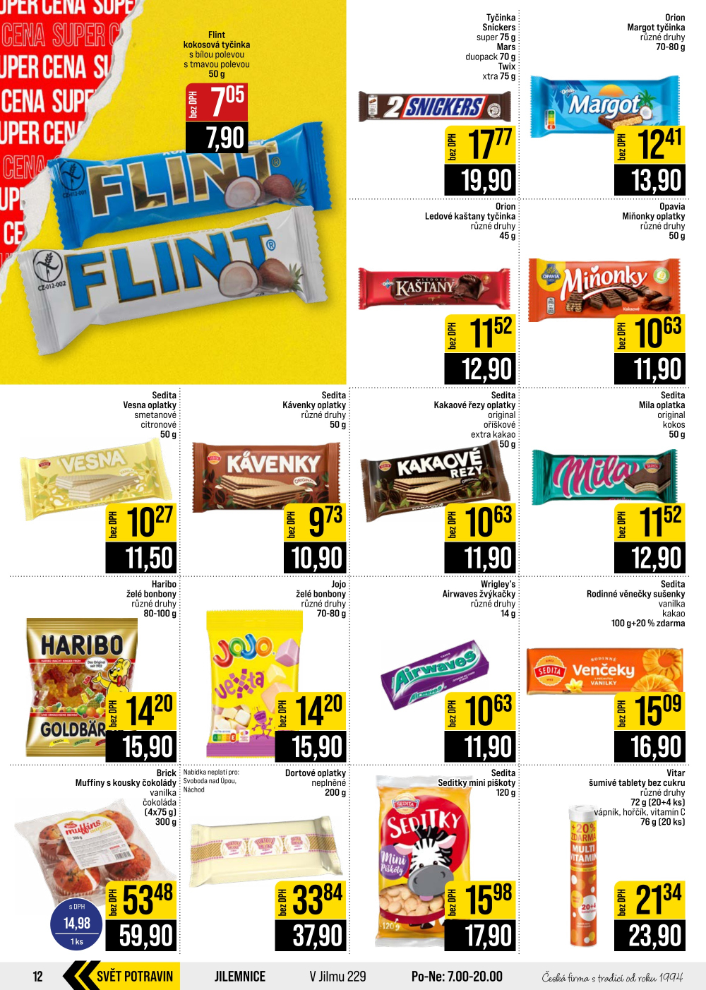 Leták JIP leták CC Cash & Carry - České Budějovice, Most, Náchod, Svoboda nad Úpou, Sušice - strana 12
