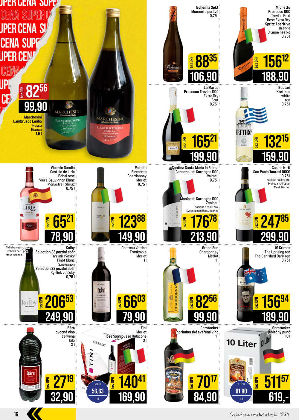 Leták JIP leták CC Cash & Carry - České Budějovice, Most, Náchod, Svoboda nad Úpou, Sušice - strana 16