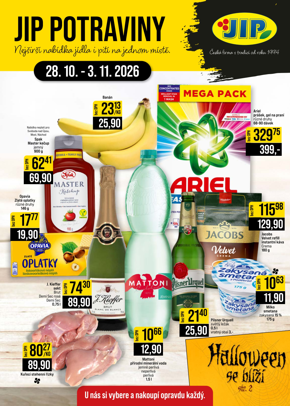 Leták JIP leták CC Cash & Carry - České Budějovice, Most, Náchod, Svoboda nad Úpou, Sušice - strana 1