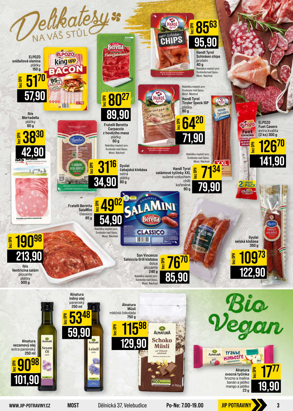 Leták JIP leták CC Cash & Carry - České Budějovice, Most, Náchod, Svoboda nad Úpou, Sušice - strana 3