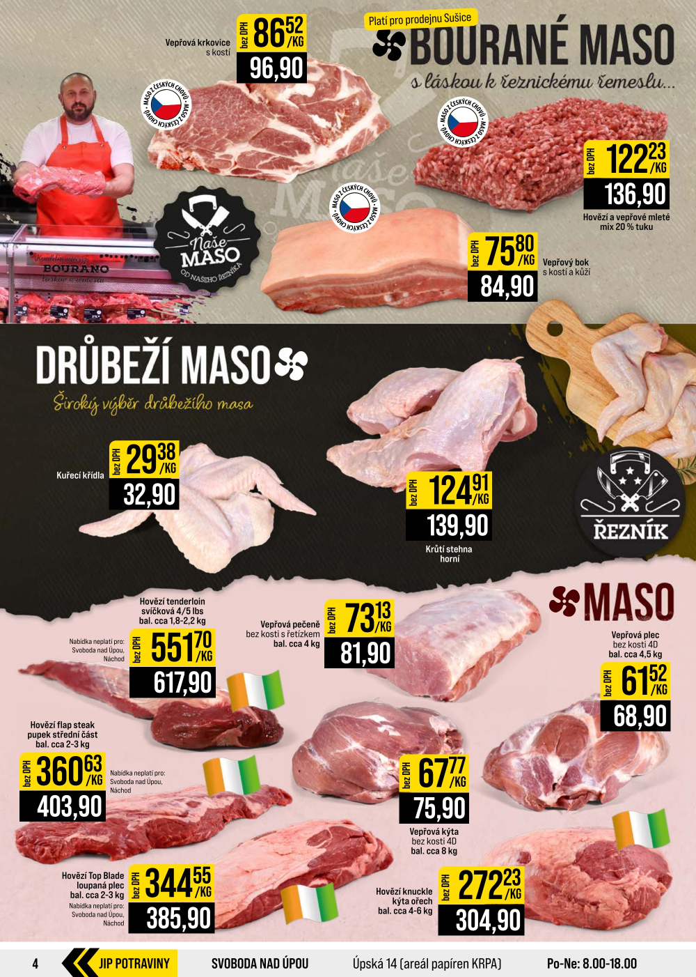 Leták JIP leták CC Cash & Carry - České Budějovice, Most, Náchod, Svoboda nad Úpou, Sušice - strana 4