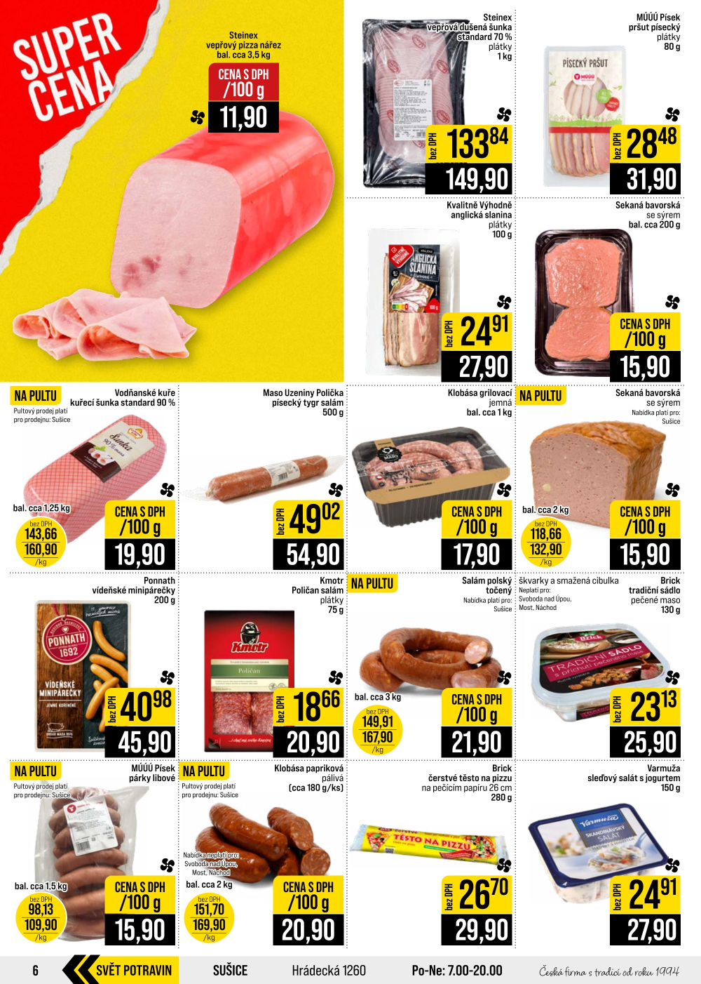 Leták JIP leták CC Cash & Carry - České Budějovice, Most, Náchod, Svoboda nad Úpou, Sušice - strana 6
