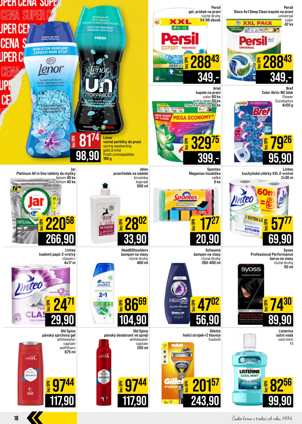 Leták JIP leták CC Cash & Carry - Brno, Ostrava, Praha, Polička, Olomouc, Karlovy Vary, Zlín, Jilemnice, Pardubice - strana 18
