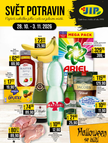 JIP leták CC Cash & Carry - Brno, Ostrava, Praha, Polička, Olomouc, Karlovy Vary, Zlín, Jilemnice, Pardubice