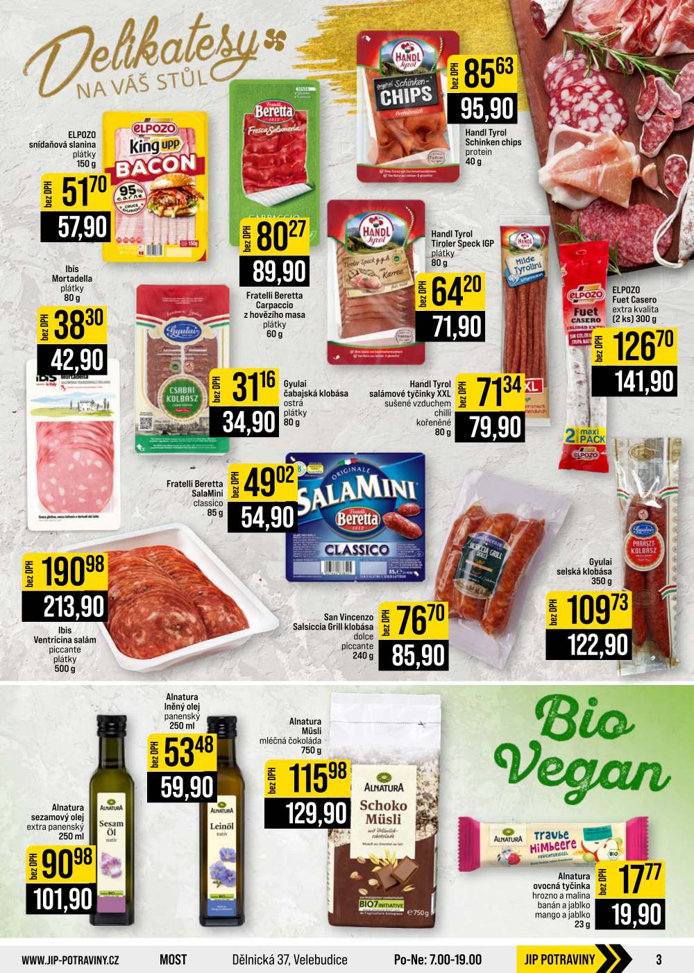 Leták JIP leták CC Cash & Carry - Brno, Ostrava, Praha, Polička, Olomouc, Karlovy Vary, Zlín, Jilemnice, Pardubice - strana 3