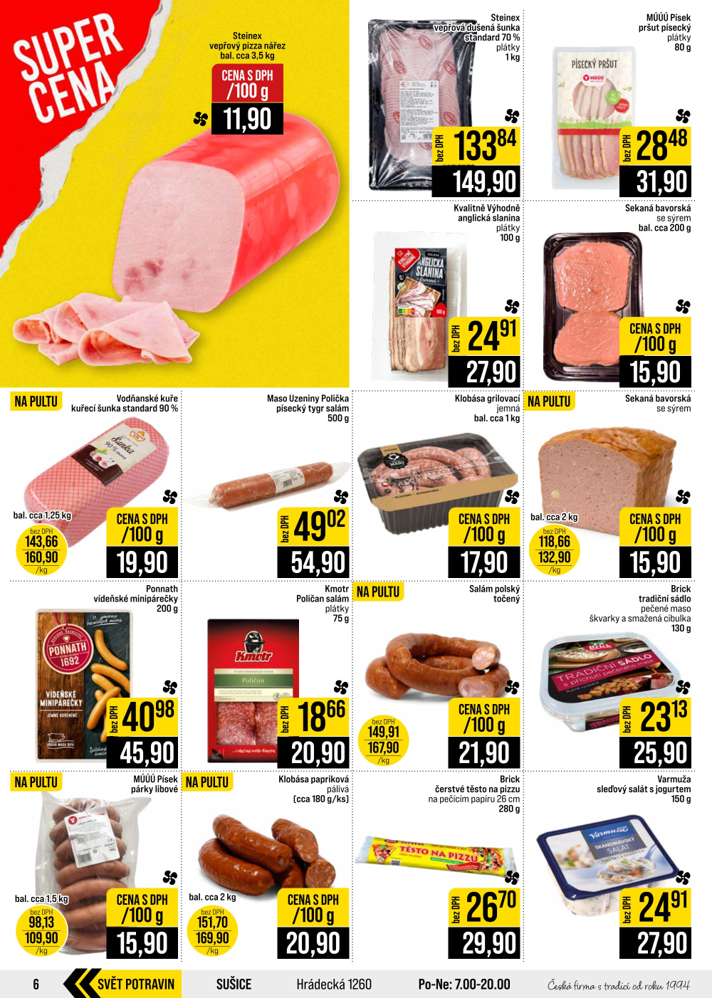 Leták JIP leták CC Cash & Carry - Brno, Ostrava, Praha, Polička, Olomouc, Karlovy Vary, Zlín, Jilemnice, Pardubice - strana 6