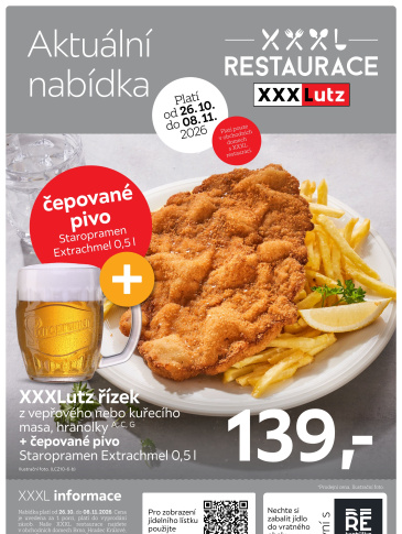 XXXLutz leták - Restaurace