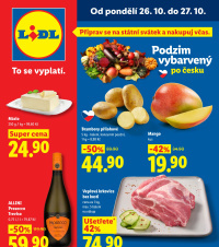Akční leták Lidl  od pondělí