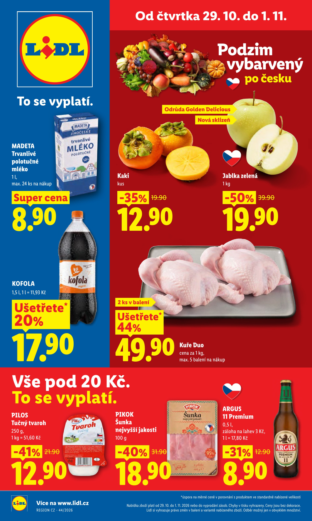 Leták Lidl leták od čtvrtka - strana 1