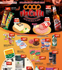 Akční leták COOP  - TIP a TUTY Menu