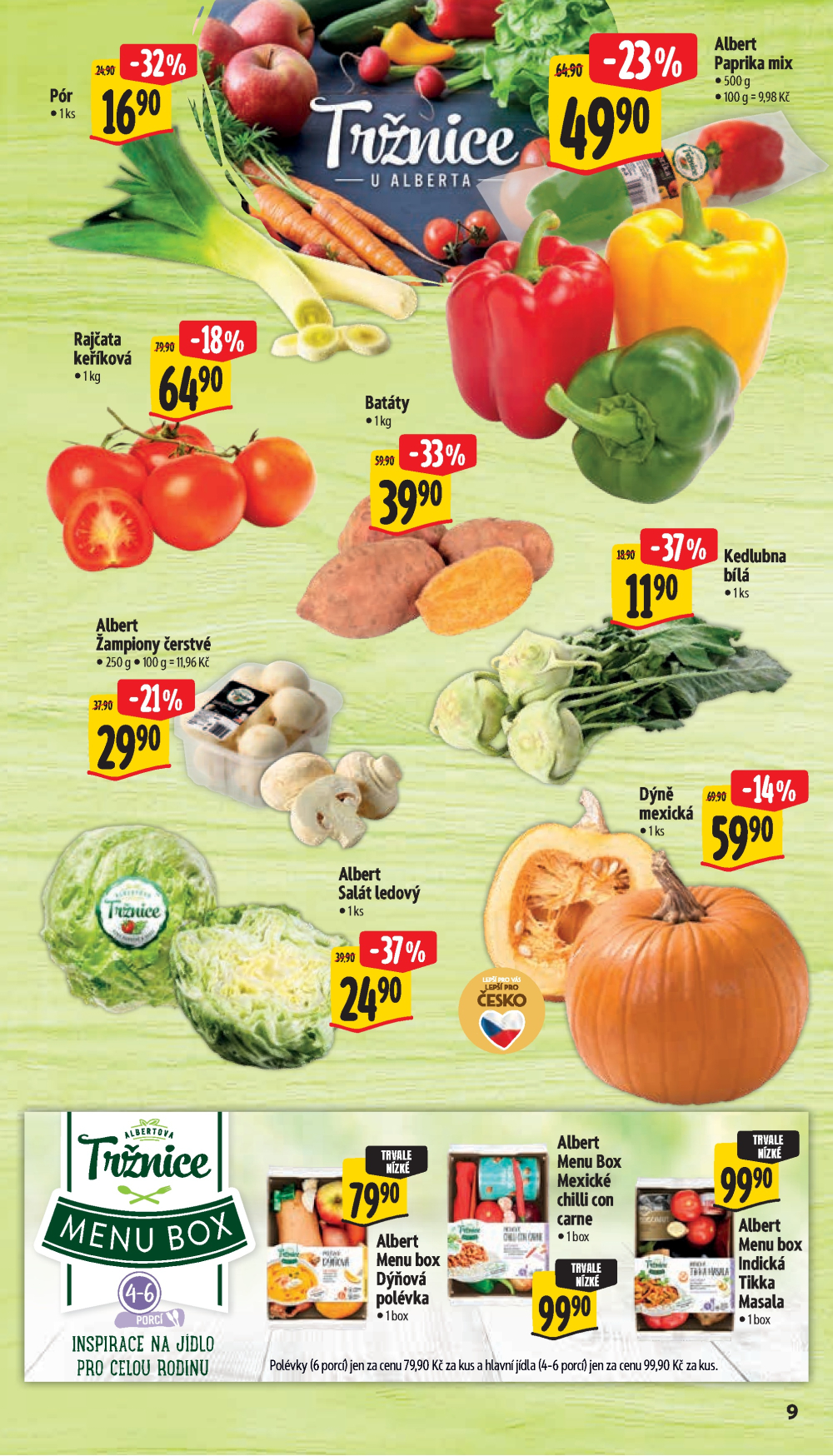 Leták Albert Supermarket leták - Příbor, Smetanova a Šumperk, Temenická - strana 19