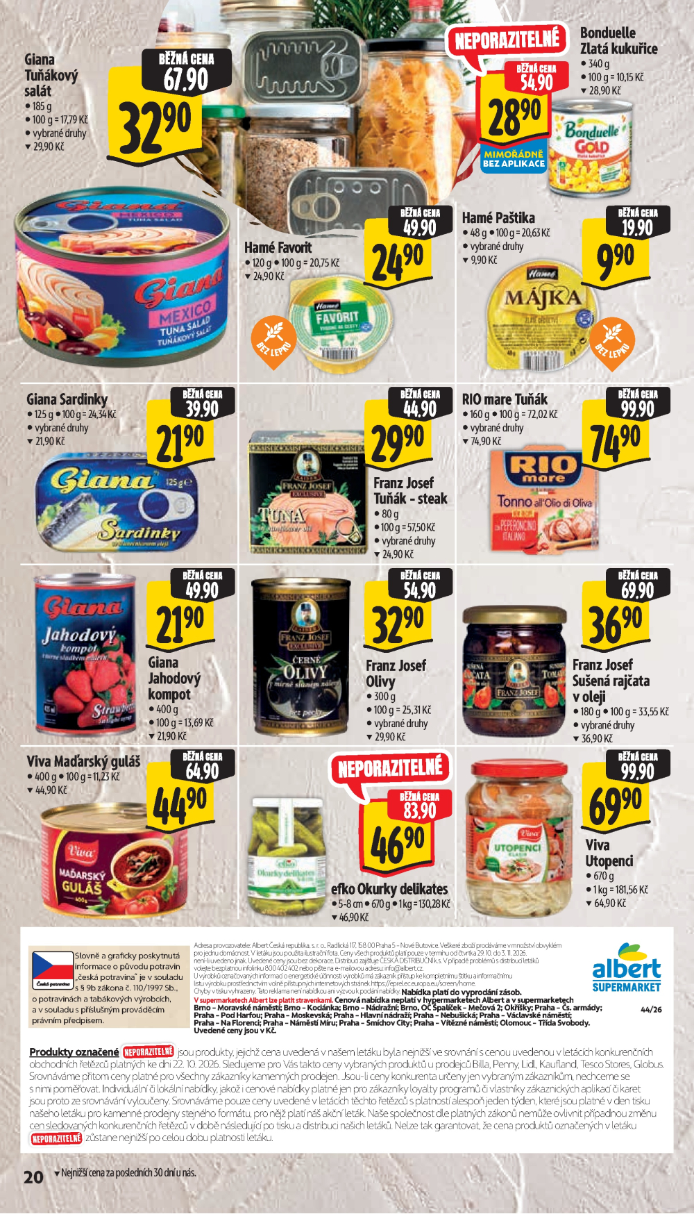 Leták Albert Supermarket leták - strana 28
