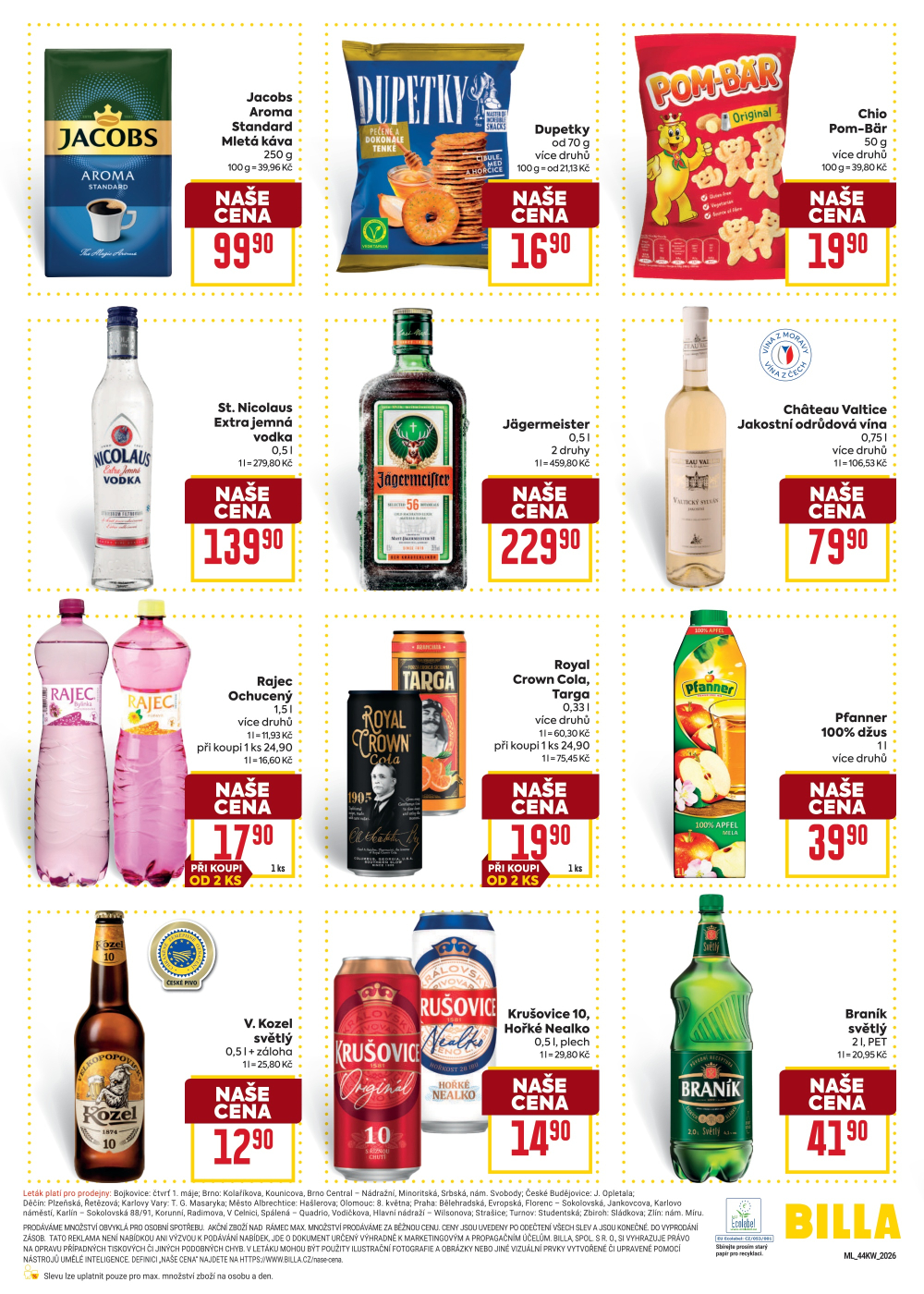 Leták BILLA malý leták - strana 6