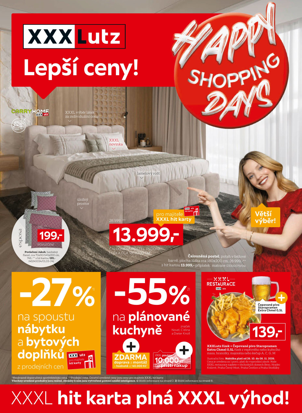 Leták XXXLutz leták - Happy Shopping Days - strana 1