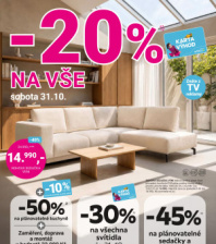 Akční leták Möbelix  - 20 % na vše