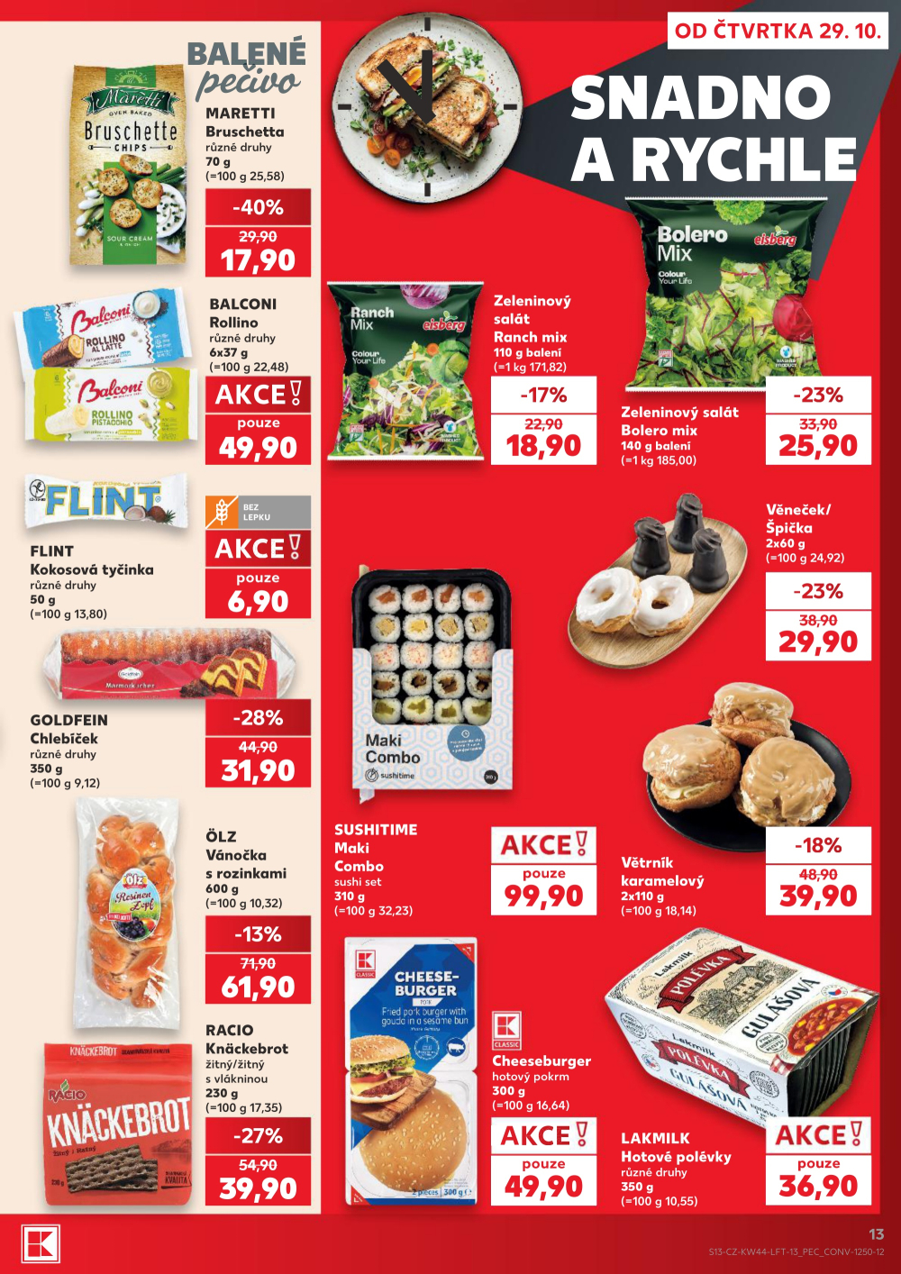 Leták Kaufland leták Praha 6 - Podbaba - strana 13